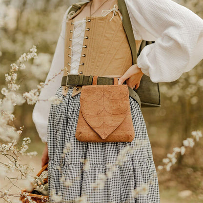 Halloween Retro Leaf Shaped Women's Viking Belt Bag